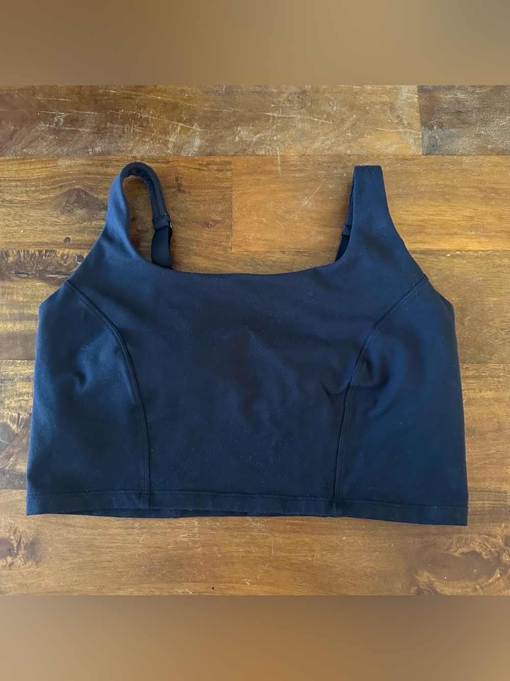 aerie offline Black Scoop Neck‎ Wireless Longline Bralette size XL